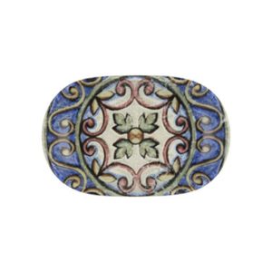 Id Fine Amalfi Magnus Oval Boat Plate 18 cm
