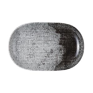 Id Fine Brick Oval Boat Plate 33 cm