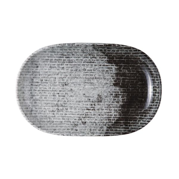 Id Fine Brick Oval Boat Plate 37 cm