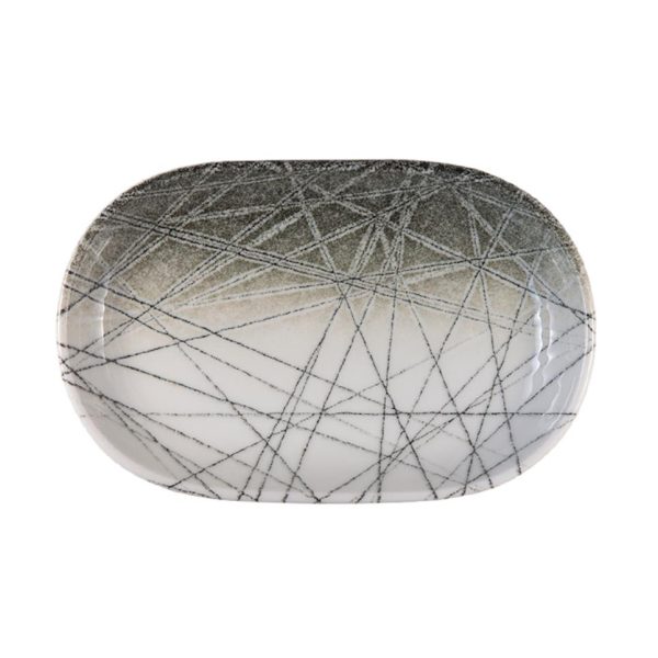 Id Fine Canyon Oval Boat Plate 37 cm