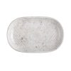 Id Fine Grigio Oval Boat Plate 28 cm