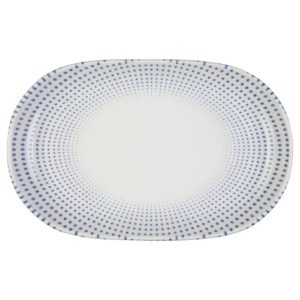 Id Fine Harmony Blue Magnus Oval Boat Plate 37 cm