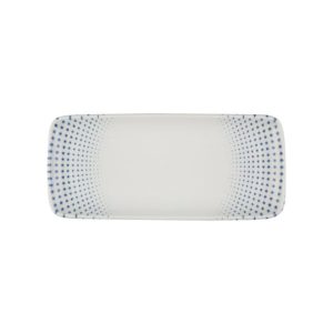 Id Fine Harmony Blue Quadro Rectangular Plate 22 cm
