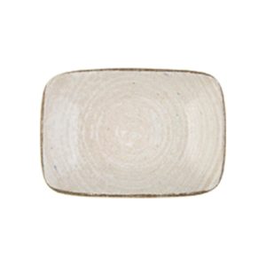 Id Fine Mocha Quadro Rectangular Boat Plate 18 cm