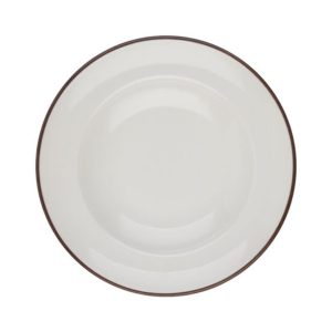 Id Fine Modest Brown Deep Plate 25 cm