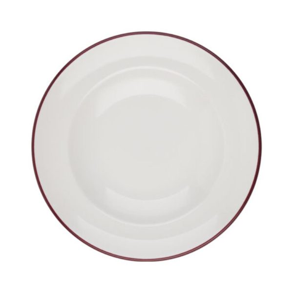 Id Fine Modest Maroon Miro Deep Plate 20 cm