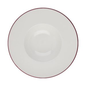 Id Fine Modest Maroon Miro Deep Plate 29 cm