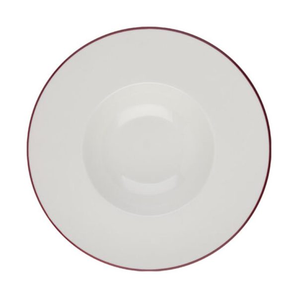 Id Fine Modest Maroon Miro Deep Plate 29 cm
