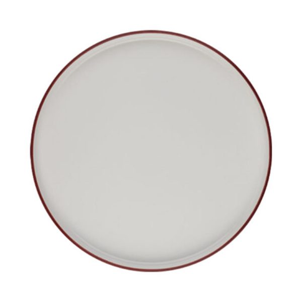 Id Fine Modest Maroon Stolt Flat Plate 28 cm