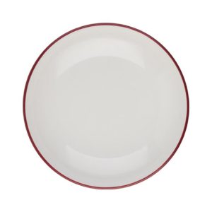 Id Fine Modest Maroon Valle Deep Plate 25 cm