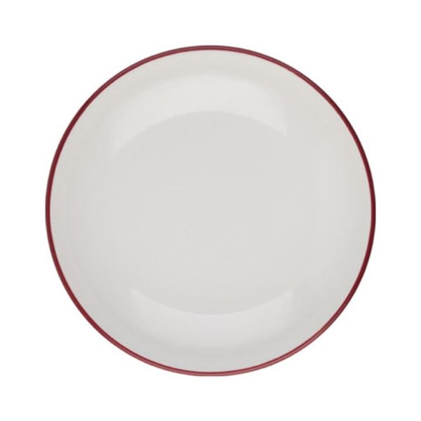 Id Fine Modest Maroon Valle Deep Plate 22 cm