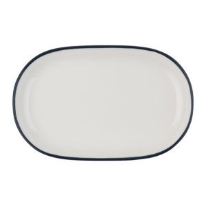 Id Fine Modesy Navy Oval Boat Plate 37 cm