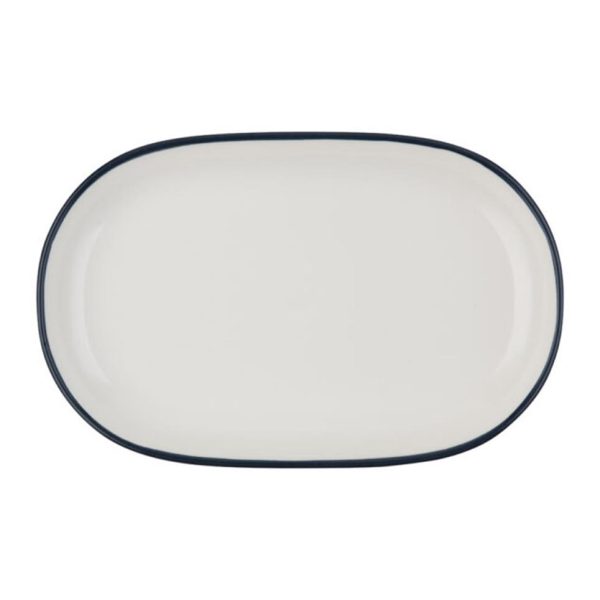 Id Fine Modesy Navy Oval Boat Plate 37 cm