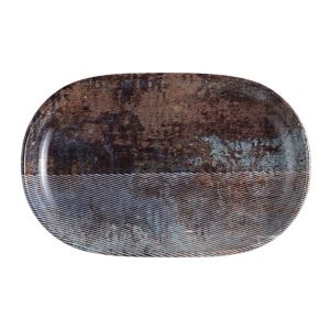 Id Fine Oxida Oval Boat Plate 14 cm
