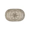 Id Fine Piri Oval Boat Plate 18 cm