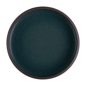 Id Fine Roots Teal Celesta Flat Plate 22 cm
