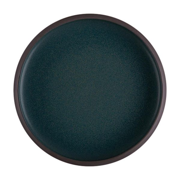 Id Fine Roots Teal Celesta Flat Plate 27 cm